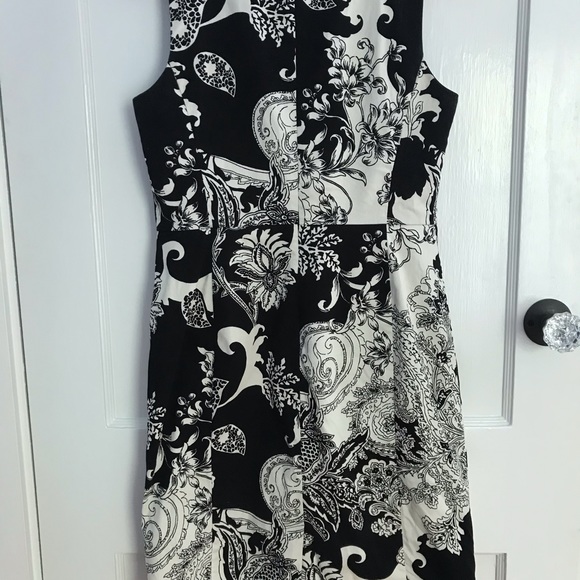 ⭐️HP!✨Talbots Paisley Cotton Sheath Dress Size 6P - Picture 2 of 6